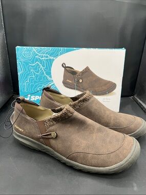 J Sport Women's Brown Slip-On Faux-Suede Loafers